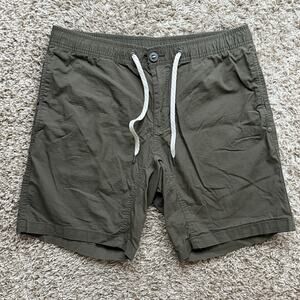 Vuori Ripstop Shorts Dark Green Performance Men’s Size Large 7.5” Inseam